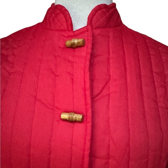 Deadstock 1970s Mandarin Jacket w/Wood Button Closure - Picture 2 of 8